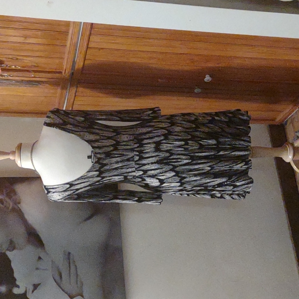 Express Size Medium A Line Open Back Midi Dress - image 2